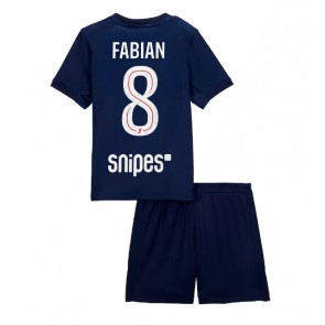 Paris Saint-Germain Fabian Ruiz #8 Primera Equipación Niños 2025-26 Manga Corta (+ Pantalones cortos)